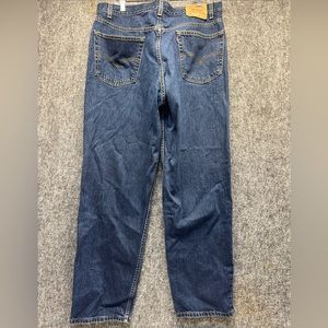 Vintage 1999 Levis Jeans Men’s 38x32 Blue 550 Denim Relaxed Fit Distressed
